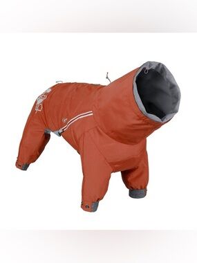 NWT Hurtta Mudventure Eco Dog Overall Raincoat Playsuit Cinnamon 35cm 14in